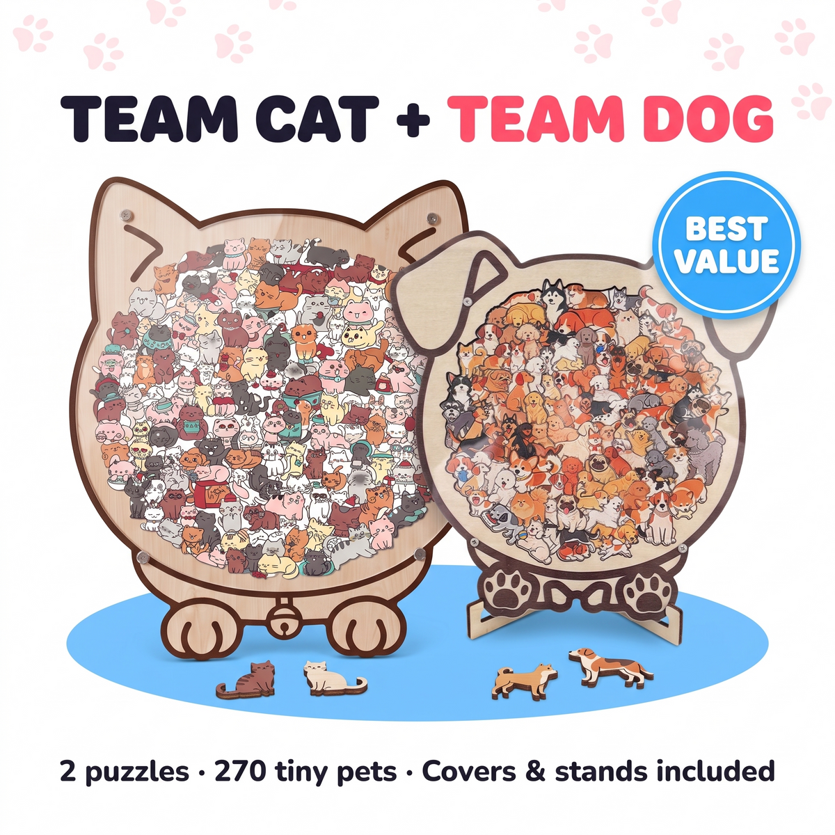 Wiggle Pals Puzzle™ Cats & Dogs Edition